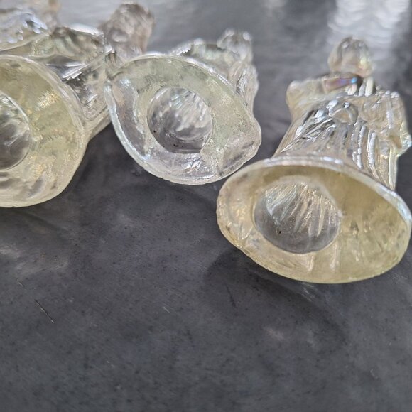 Vintage‎ Clear Resin Nativity Figurines Set Of 5 - Picture 4 of 8